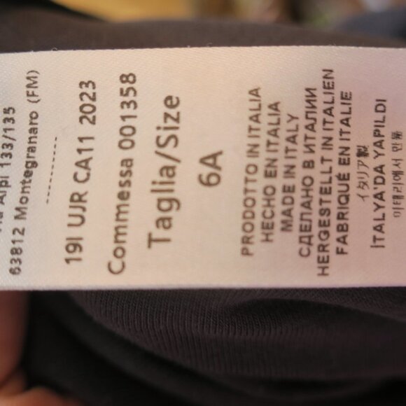 DOUUOD girls wool houndstooth babydoll top grey collar long sleeve button Size 6 - Picture 4 of 8